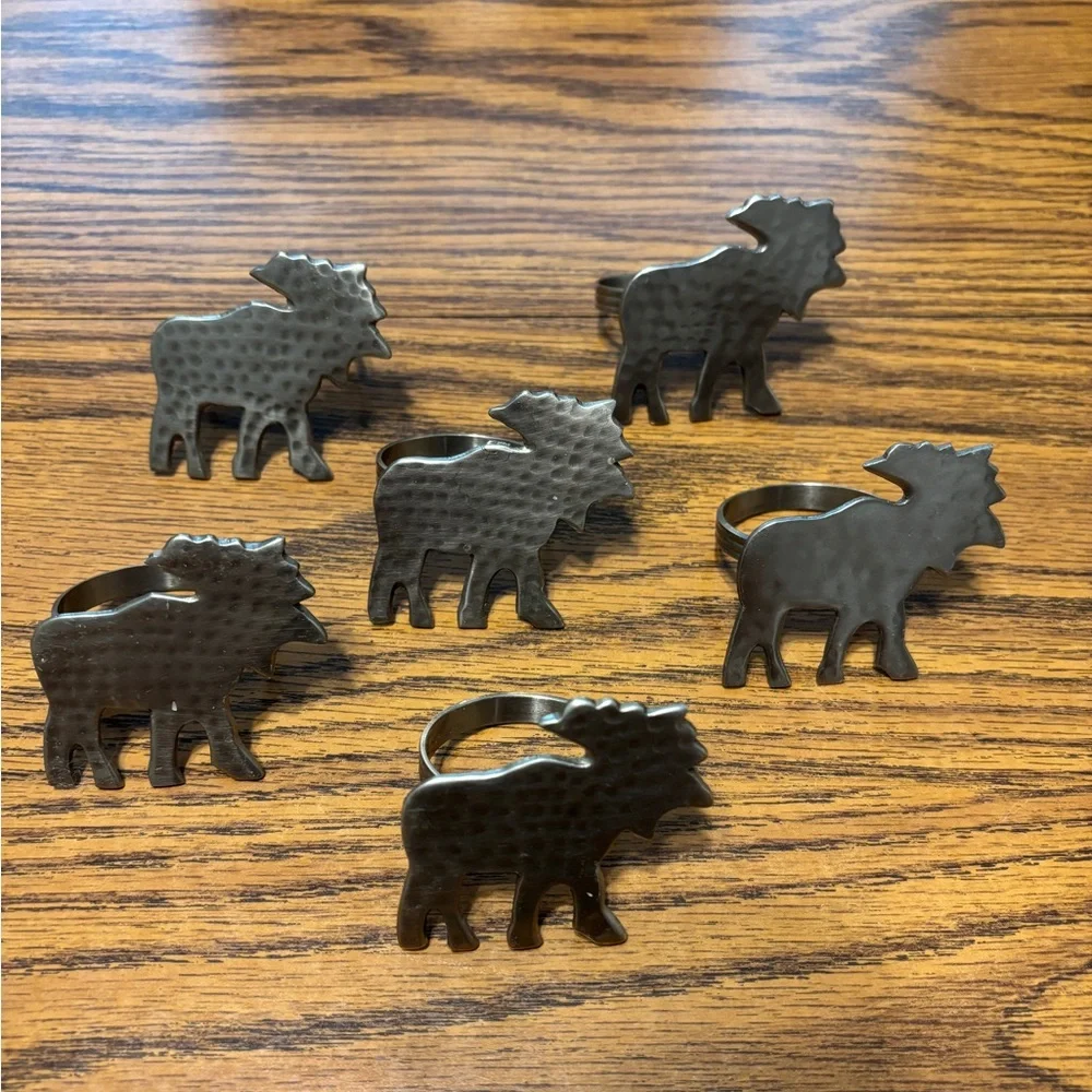 Moose Napkin Rings - Picture 4 of 4